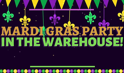 Mardi Gras Party In the Warehouse