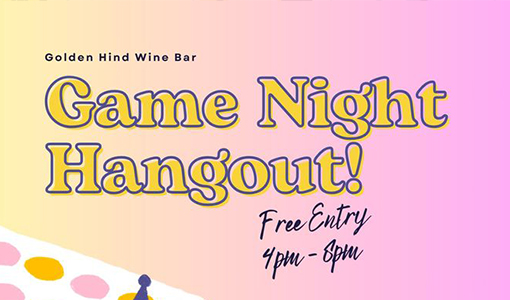 Game Night Hangout at Golden Hind Wine Bar