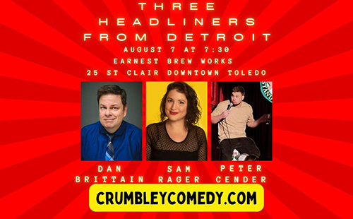 Live Standup Comedy in Downtown Toledo: Three Headliners from Detroit