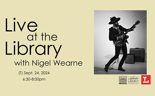 Live at the Library | Nigel Wearne