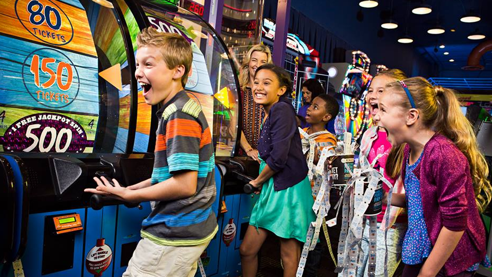 Dave & Buster's kids having fun