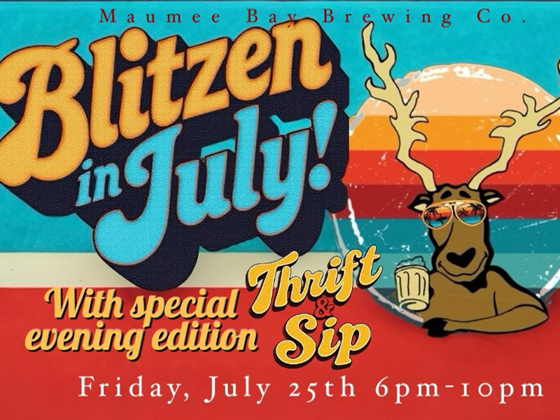 Blitzen in July | Thrift & Sip