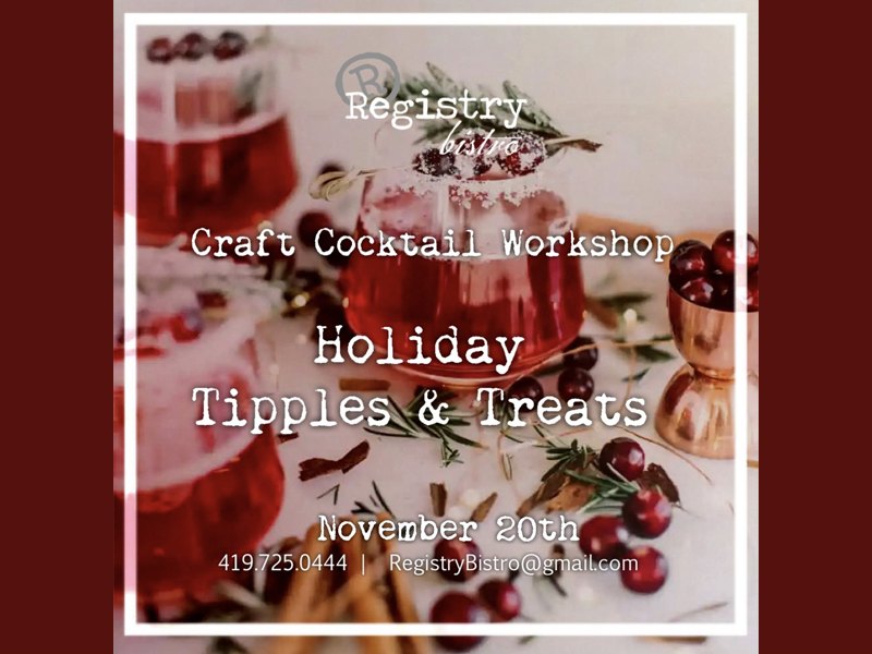 Craft Cocktail Workshop: Tipples & Treats