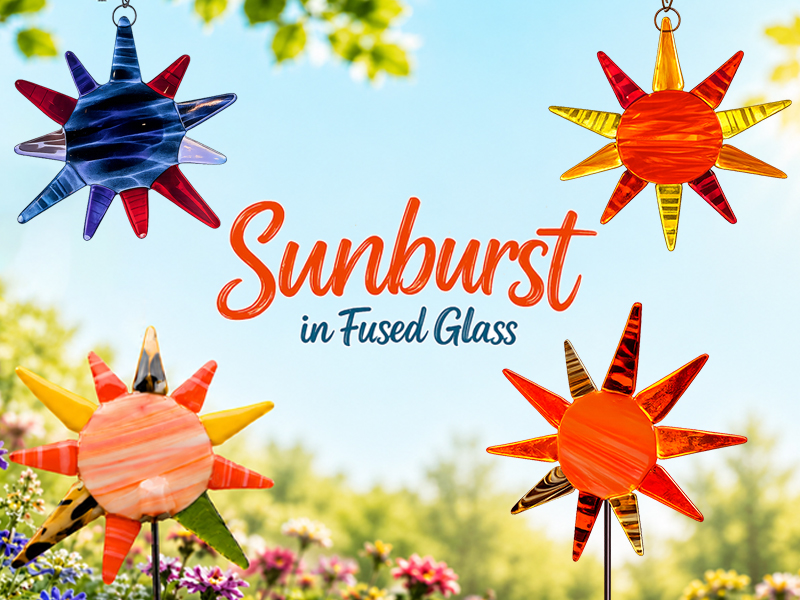 Create a Sunburst in Fused Glass at Copper Moon Studio